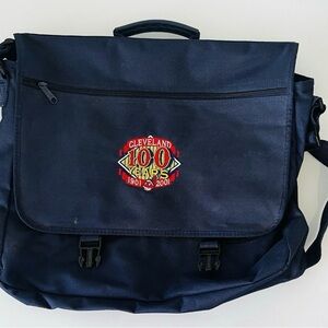 Cleveland Indians MLB Centennial 100 Years Navy Messenger Bag